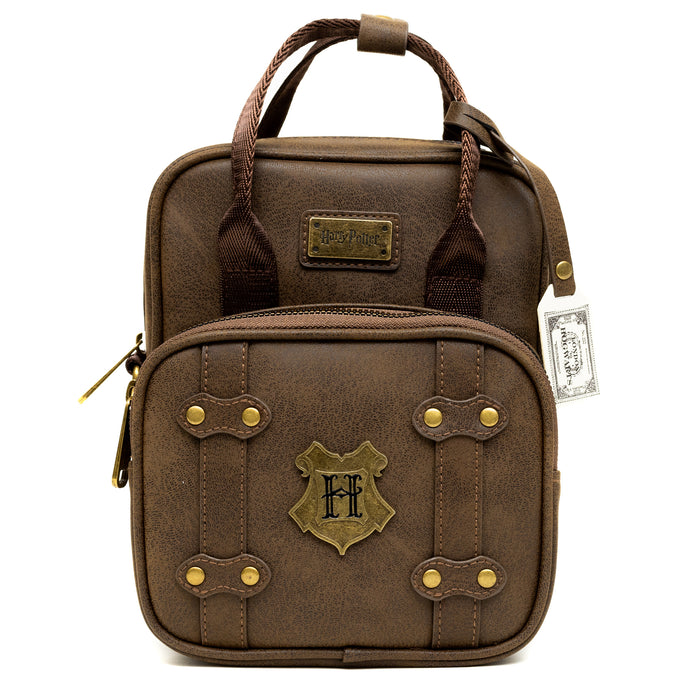 Amazon.com | Harry Potter Hogwarts Allover Backpack - Girls, Boys, Teens,  Adults Hogwarts School of Witchcraft Faux Leather 10 Inch Allover Mini  Backpack | Kids' Backpacks