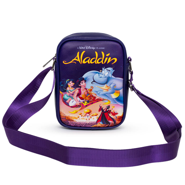 Disney Bag, Cross Body, Aladdin VHS Movie Box Replica, Vegan Leather Crossbody Bags Disney   