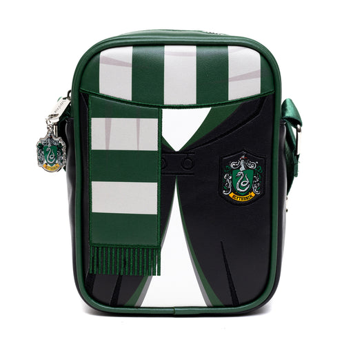 The Wizarding World of Harry Potter Bag, Cross Body, Harry Potter Hogwarts School Slytherin Uniform Embroidered, Vegan Leather Crossbody Bags The Wizarding World of Harry Potter   
