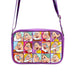 Disney Vegan Leather Crossbody bag with Adjustable Straps, Snow White the Seven Dwarfs Expression Blocks Purple, 8.5" x 6.0" Crossbody Bags Disney   