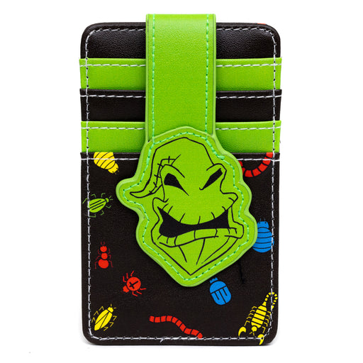 Disney Wallet, Character Wallet ID Card Holder, The Nightmare Before Christmas Oogie Boogie Green Black, Vegan Leather Mini ID Wallets Disney   