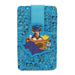 Disney Vegan Leather Wallet, ID Card Holder, Stitch Aladdin Dress Up Scene and Poses Scattered Blue Mini ID Wallets Disney   