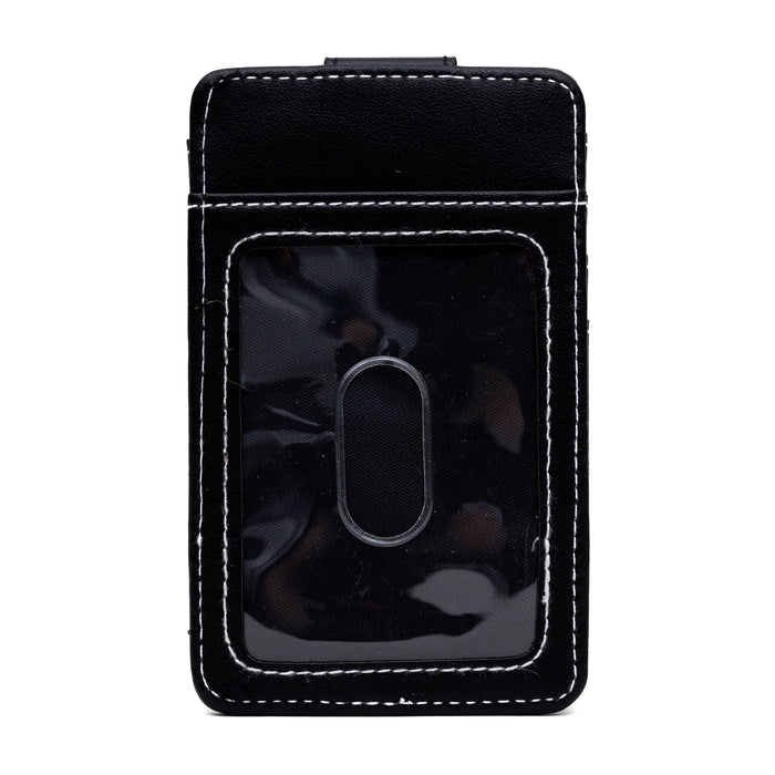 Supernatural Vegan Leather Wallet, ID Card Holder, Winchester Pentagram Black, 3.0" x 5.0" Mini ID Wallets Supernatural   