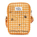 Disney Vegan Leather Crossbody bag with Adjustable Straps, Winnie the Pooh Hunny Pot Pose with Honey Drip Gingham White/Golden Yellow, 5.5" x 8.5" Crossbody Bags Disney   