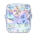 Disney Vegan Leather Cross Body Backpack with Adjustable Strap, The Little Mermaid Ariel and Flounder Poses Iridescent Holographic Crossbody Bags Disney   