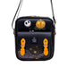 Disney Vegan Leather Crossbody Bag with Front Pocket, Nightmare Before Christmas Jack-O-Lantern Moon Poses Black, 7.5" x 9" Crossbody Bags Disney   