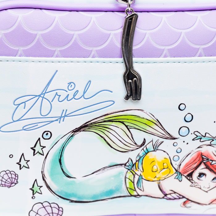 Disney Bag, Cross Body, The Little Mermaid Ariel Sebastian and Flounder Poses, Vegan Leather Crossbody Bags Disney   