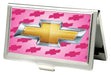 Business Card Holder - SMALL - Chevy Gold Bowtie w/Logo FCG PINK Business Card Holders GM General Motors   