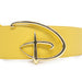 Disney Signature D Logo Gold Cast Buckle - Yellow PU Strap Belt Cast Buckle Belts Disney   