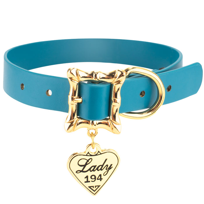 Lady and the Tramp Collar Movie Replica LADY 194 Heart Charm Imported PU Collars Disney   
