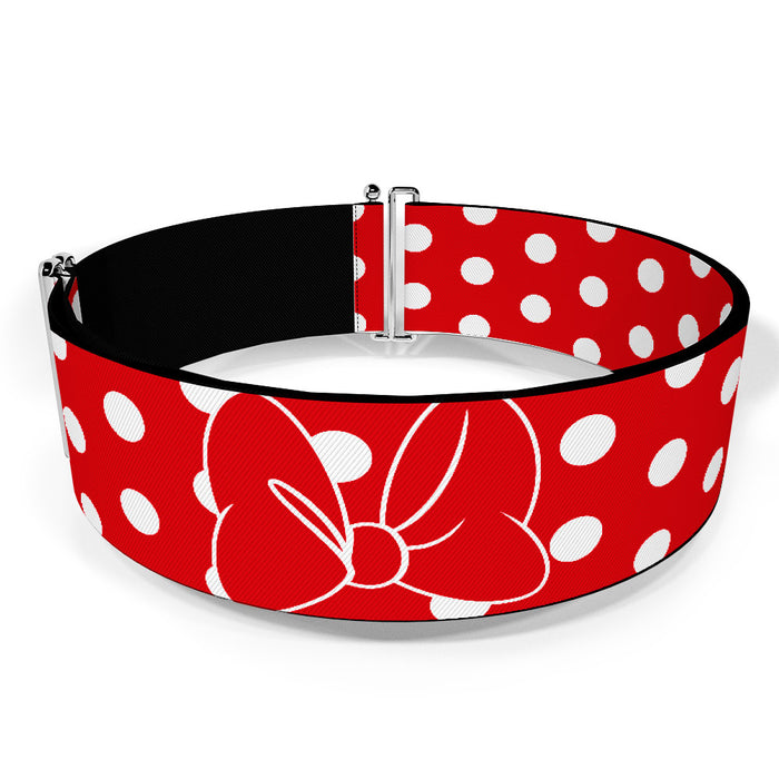 Cinch Waist Belt - Minnie Mouse Dots Red/White Womens Cinch Waist Belts Disney   