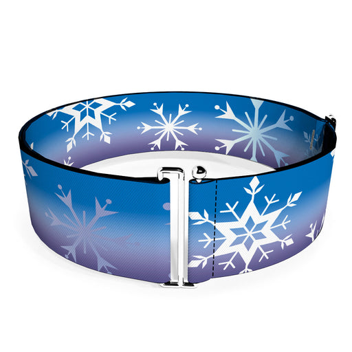 Cinch Waist Belt - Frozen II Snowflakes Blues Purples White Womens Cinch Waist Belts Disney   