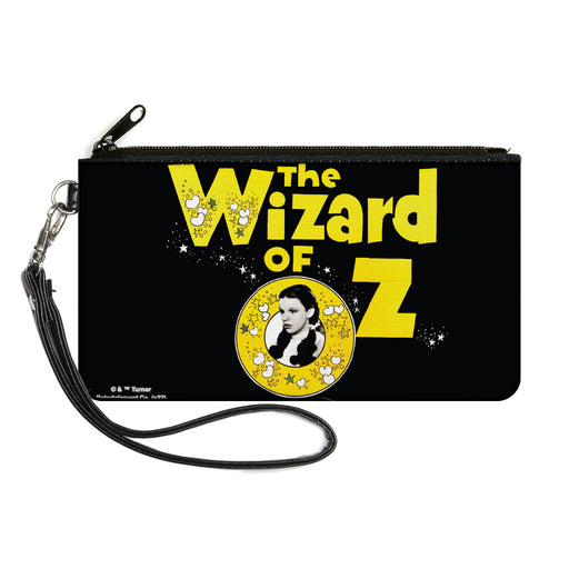 Canvas Zipper Wallet - LARGE - THE WIZARD OF OZ Dorothy Pose Black/Yellow/White Canvas Zipper Wallets Warner Bros. Movies   