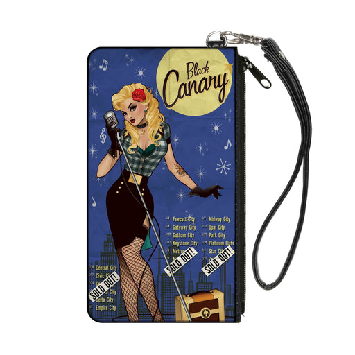 Canvas Zipper Wallet - SMALL - BLACK CANARY Bombshell Variant Cover SOLD OUT Poster/Skyline Canvas Zipper Wallets DC Comics   