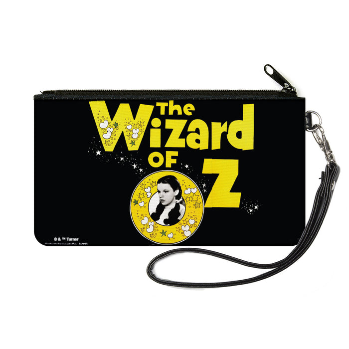 Canvas Zipper Wallet - SMALL - THE WIZARD OF OZ Dorothy Pose Black/Yellow/White Canvas Zipper Wallets Warner Bros. Movies   