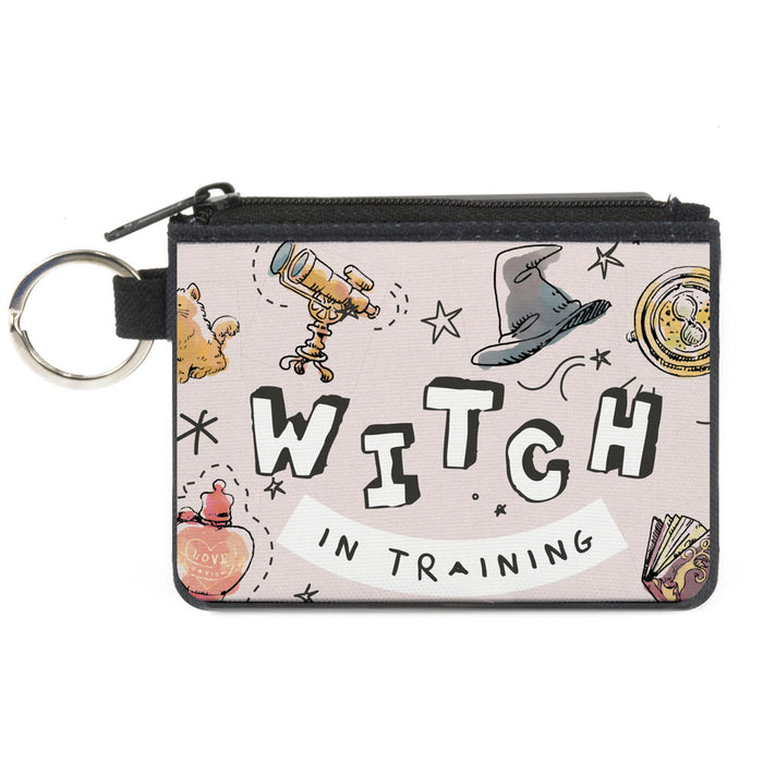 Canvas Zipper Wallet - MINI X-SMALL - Harry Potter WITCH IN TRAINING Collage Light Pink Canvas Zipper Wallets The Wizarding World of Harry Potter   