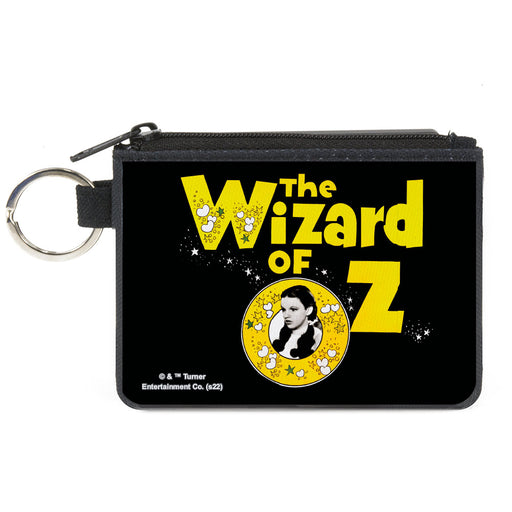 Canvas Zipper Wallet - MINI X-SMALL - THE WIZARD OF OZ Dorothy Pose Black/Yellow/White Canvas Zipper Wallets Warner Bros. Movies   
