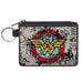 Canvas Zipper Wallet - MINI X-SMALL - Wonder Woman Logo/Comic Scenes Grays/Blue/Red/Yellow Canvas Zipper Wallets DC Comics   
