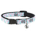 Breakaway Cat Collar with Bell - Easter Bunnies Smiling Sky Blue Breakaway Cat Collars Buckle-Down   