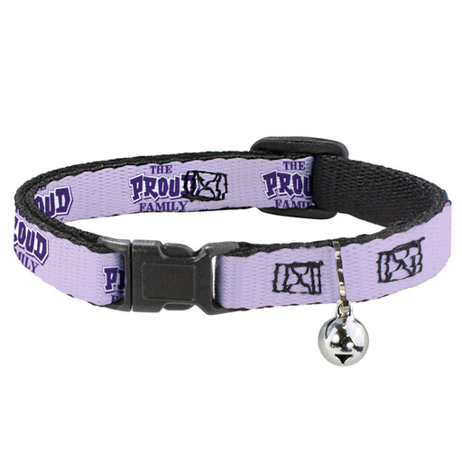 Breakaway Cat Collar with Bell - THE PROUD FAMILY Title Logo Purples Breakaway Cat Collars Disney   