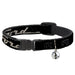Breakaway Cat Collar with Bell - FORD F-100 Script Black/Tan-Gray Breakaway Cat Collars Ford   