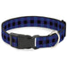 Plastic Clip Collar - Buffalo Plaid Black/Blue Plastic Clip Collars Buckle-Down   
