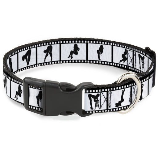 Plastic Clip Collar - Girls Posing Film Strip White/Black Plastic Clip Collars Buckle-Down   