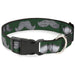 Plastic Clip Collar - Mustaches Green/Sketch Plastic Clip Collars Buckle-Down   