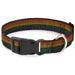 Plastic Clip Collar - Burlap Texture Rainbow Plastic Clip Collars Buckle-Down   