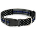 Plastic Clip Collar - FAFO FUCK AROUND AND FIND OUT Thin Blue Line Flag Plastic Clip Collars Buckle-Down   