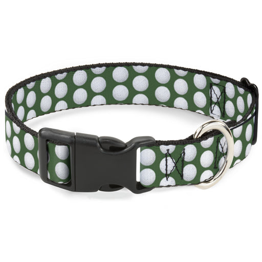 Plastic Clip Collar - Golf Balls Green/White Plastic Clip Collars Buckle-Down   