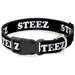 Plastic Clip Collar - STEEZ Black/White Plastic Clip Collars Buckle-Down   