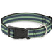 Plastic Clip Collar - Stripes Pastel Green/Olive Plastic Clip Collars Buckle-Down   