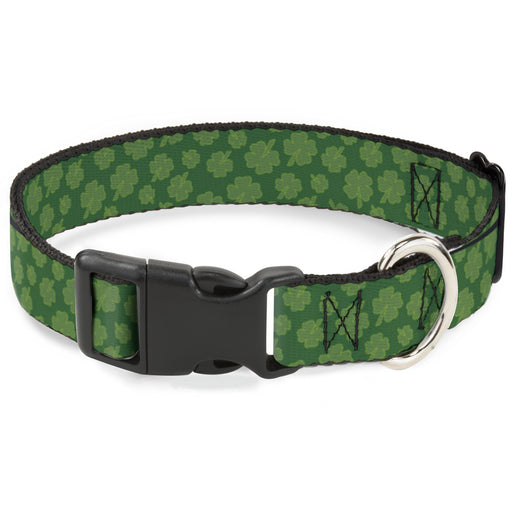 Plastic Clip Collar - St. Pat's Clovers Scattered Greens Plastic Clip Collars Buckle-Down   