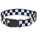 Plastic Clip Collar - Checker Midnight Blue/White Plastic Clip Collars Buckle-Down   