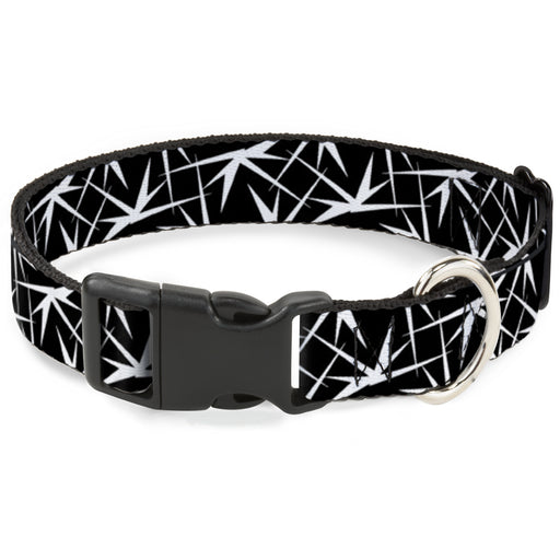 Plastic Clip Collar - Spikes Scattered Black/White Plastic Clip Collars Buckle-Down   