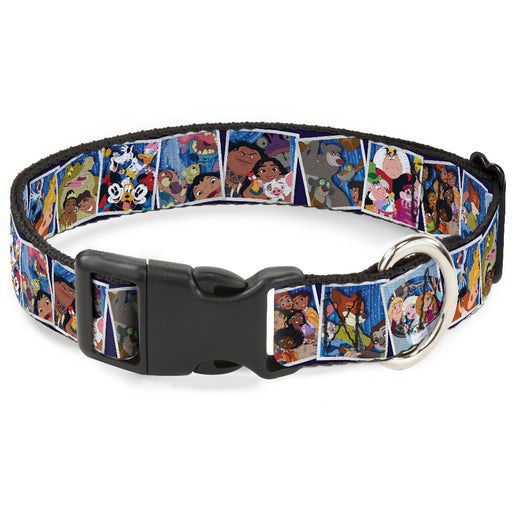 Plastic Clip Collar - Disney 100 Movie Characters Photo Booth Pose Blocks Blues Plastic Clip Collars Disney   