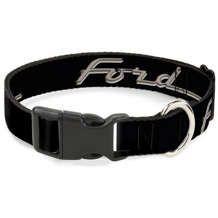 Plastic Clip Collar - FORD F-100 Script Black/Tan-Gray Plastic Clip Collars Ford   