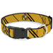 Plastic Clip Collar - HUFFLEPUFF Crest/Stripe Yellow/Black Plastic Clip Collars Warner Bros.   