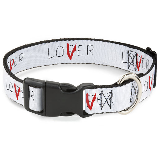 Plastic Clip Collar - It Chapter Two LOSER/LOVER White/Black/Red Plastic Clip Collars Warner Bros. Horror Movies   
