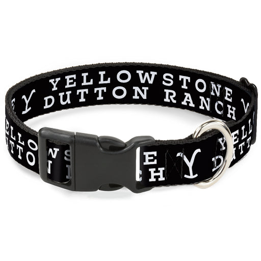 Breakaway Cat Collar with Bell - Yellowstone Y Logo Black/White