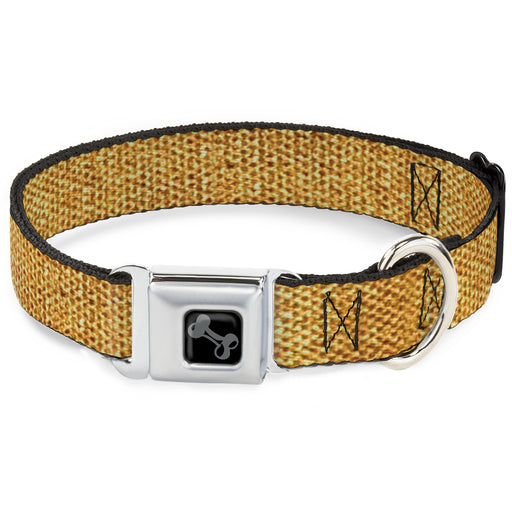 Dog Bone Black/Silver Seatbelt Buckle Collar - Metallic Gold Seatbelt Buckle Collars Buckle-Down   