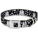 Dog Bone Black/Silver Seatbelt Buckle Collar - Owls Black/White2 Seatbelt Buckle Collars Buckle-Down   