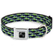 Dog Bone Black/Silver Seatbelt Buckle Collar - Abstract Scribble Black/Blue/Neon Green Seatbelt Buckle Collars Buckle-Down   