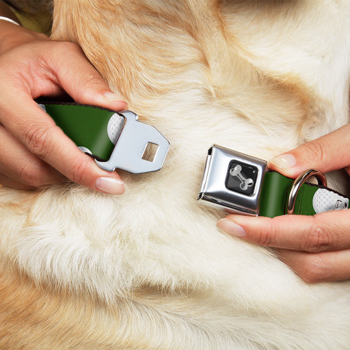 Dog Bone Black/Silver Seatbelt Buckle Collar - Golf Balls Scattered Green/White Seatbelt Buckle Collars Buckle-Down   