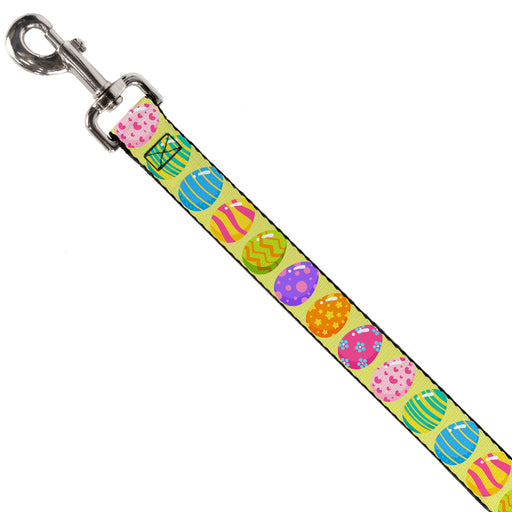 Dog Leash - Easter Eggs Decorated Eggs Yellow/Multi Color Dog Leashes Buckle-Down   