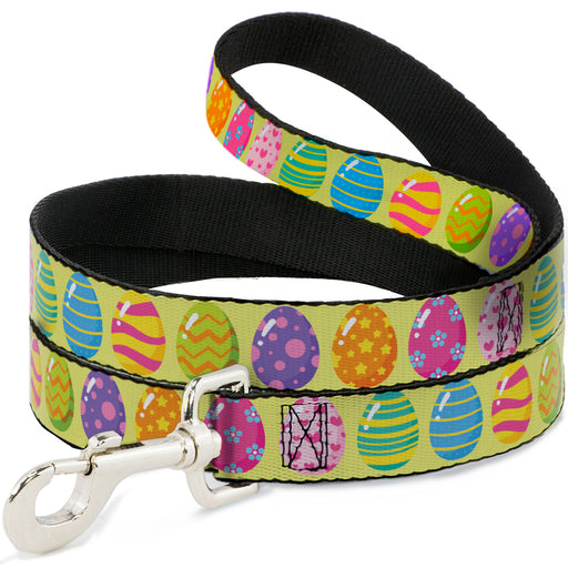 Dog Leash - Easter Eggs Decorated Eggs Yellow/Multi Color Dog Leashes Buckle-Down   