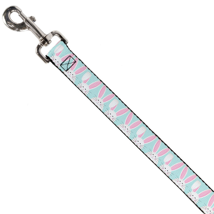 Dog Leash - Easter Bunnies Smiling Sky Blue Dog Leashes Buckle-Down   