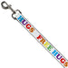 Dog Leash - FREE HUGS White/Multi Color Dog Leashes Buckle-Down   