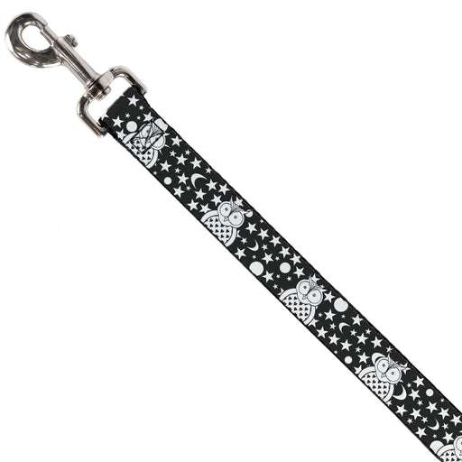 Dog Leash - Owls Black/White2 Dog Leashes Buckle-Down   